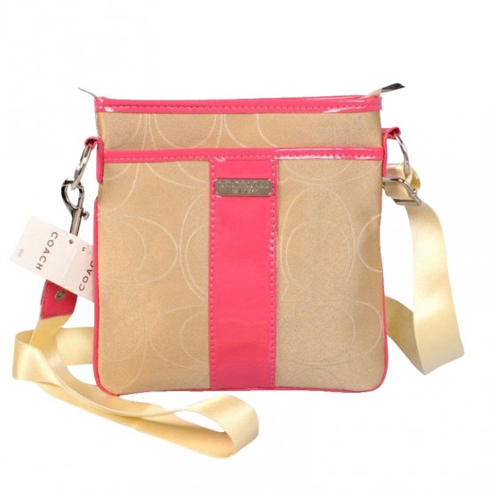 Coach Swingpack In Signature Small Khaki Crossbody Bags CFU